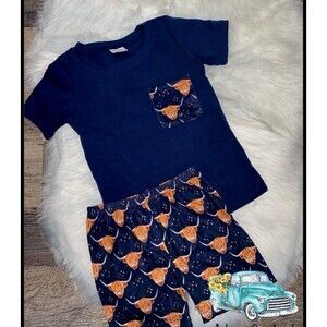 New boys highland cow set